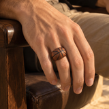 Slam Dunk Basketball Brown Rhodium Plated Sterling Silver Black Diamond Ring