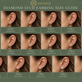 Seraph 0.60 Ct TW Lab Grown Round Diamond Studs 14K Yellow Gold Earrings