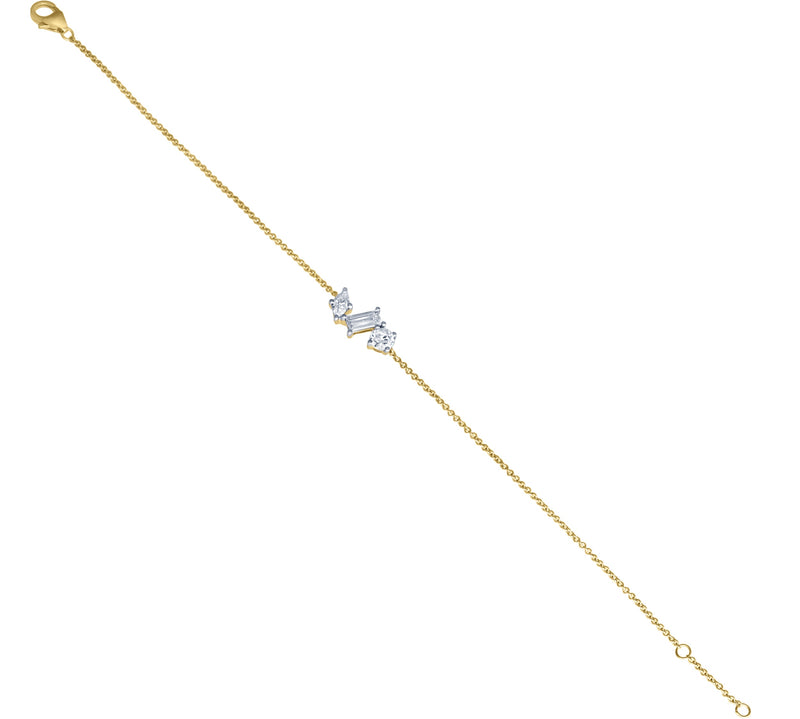 Whisper 14K Yellow Gold Lab Grown Diamond Bracelet - 0.75 Ct