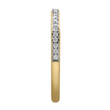 Whisper 14K Gold Round Diamond Studded Eternity Band Ring - 0.21cts