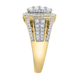 Amelia 14K Gold Round Diamond Studded Signet Ring - 1.02