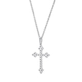 Lumina 0.33 ct Diamond Cross Necklace in 14K White Gold
