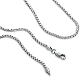 Seiji Box Chain Necklace 925 Silver