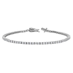 Elodie 3 Ct 10K White Gold Lab Grown Diamond Tennis Bracelet