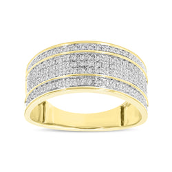 Elysium Natural Diamond Band Ring 0.38 ct in 10K Yellow Gold