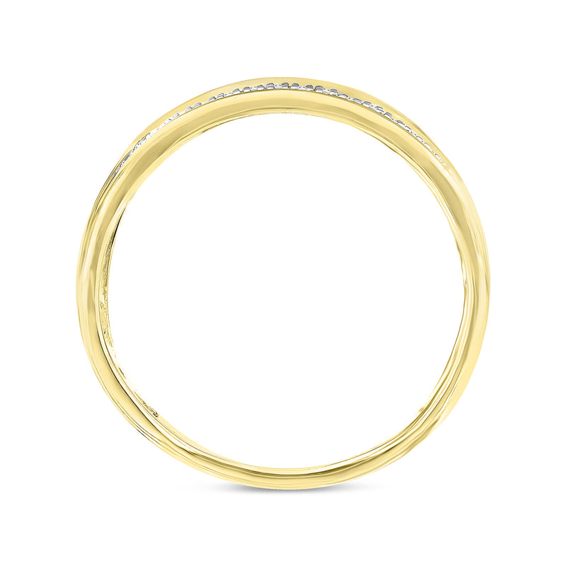 Elysium Natural Diamond Band Ring 0.38 ct in 10K Yellow Gold