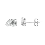 Valessa 14K White Gold 1.75 Ct Lab Grown Diamond Toi Et Moi Earrings