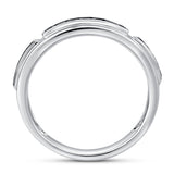 Rei 0.7CT Princess Cut Black Spinel Ring 925 Silver