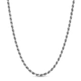Akari Diamond-Cut Rope Chain Necklace 925 Silver