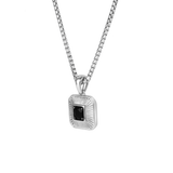 Kuroi 0.45CT Round Black Spinel Pendant 925 Silver