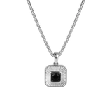 Kuroi 0.45CT Round Black Spinel Pendant 925 Silver