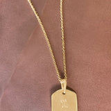 Scorpio Citrine & Diamond Constellation Tag Pendant Necklace in 14K Yellow Gold Vermeil on Sterling Silver
