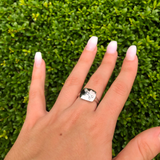 Taurus Bull Emerald & Diamond Constellation Signet Ring in Sterling Silver