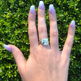 Taurus Bull Emerald & Diamond Constellation Signet Ring in 14K Yellow Gold Vermeil on Sterling Silver