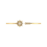 Supernova Star Adjustable Diamond Cuff in 14K Yellow Gold