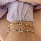 Starry Night Adjustable Diamond Cuff in 14K Yellow Gold