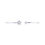 Starry Night Adjustable Diamond Cuff in 14K White Gold