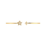 Starry Night Adjustable Diamond Cuff in 14K Yellow Gold
