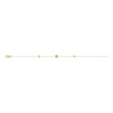 North Star Trio Diamond Bracelet in 14K Yellow Gold Vermeil on Sterling Silver
