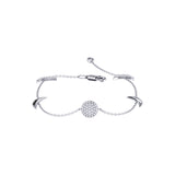 Moonlit Diamond Bracelet in Sterling Silver