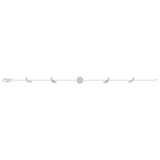 Moonlit Diamond Bracelet in Sterling Silver