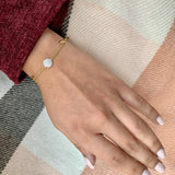 Moonlit Diamond Bracelet in 14K Yellow Gold Vermeil on Sterling Silver