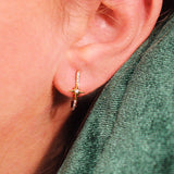 Starry Night Diamond Star Earrings in 14K Yellow Gold Vermeil on Sterling Silver