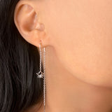 Starkissed Duo Tack-In Diamond Earrings in Sterling Silver