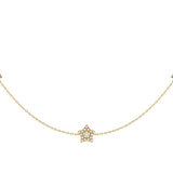 Lucky Star Layered Diamond Necklace in 14K Yellow Gold Vermeil on Sterling Silver