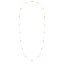 Lucky Star Layered Diamond Necklace in 14K Yellow Gold Vermeil on Sterling Silver