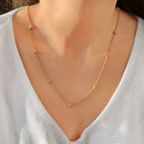 Lucky Star Layered Diamond Necklace in 14K Yellow Gold Vermeil on Sterling Silver