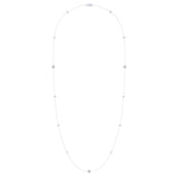 Starry Lane Layered Diamond Necklace in Sterling Silver