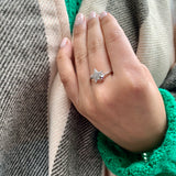 Dazzling Starkissed Duo Diamond Ring in Sterling Silver