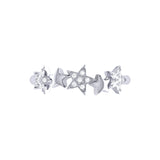 Sparkling Starry Lane Diamond Ring in Sterling Silver
