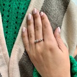 Sparkling Starry Lane Diamond Ring in Sterling Silver