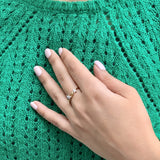Dazzling Star Cluster Diamond Ring in 14K Yellow Gold