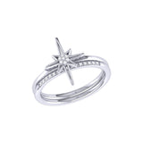 North Star Detachable Diamond Ring in 14K White Gold