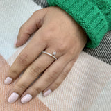 Starkissed Diamond Charm Ring in 14K Yellow Gold Vermeil on Sterling Silver