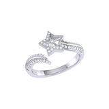 Milky Way Diamond Ring in Sterling Silver