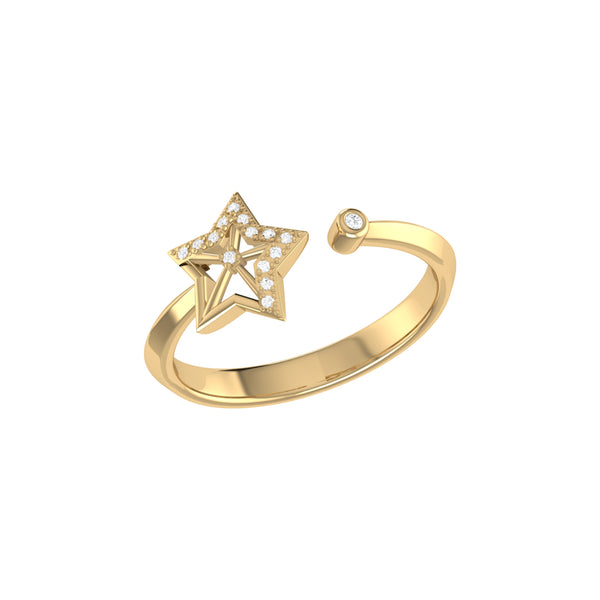 Wish Upon A Star Diamond Ring in 14K Yellow Gold