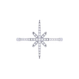 Twinkle Star Diamond Ring in 14K White Gold