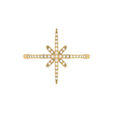 Twinkle Star Diamond Ring in 14K Yellow Gold