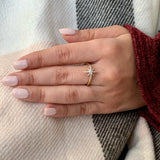 North Star Diamond Ring in 14K Yellow Gold
