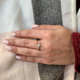 North Star Duo Diamond Ring in 14K Yellow Gold Vermeil on Sterling Silver