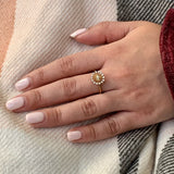 Starburst Diamond Ring in 14K Yellow Gold