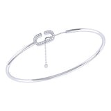 Celia C Adjustable Diamond Cuff in 14K White Gold