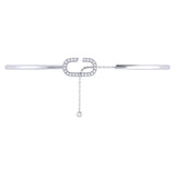 Celia C Adjustable Diamond Cuff in 14K White Gold