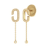 Celia C Diamond Drop Earrings in 14K Yellow Gold