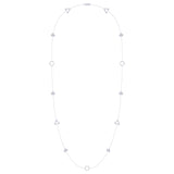 Avani Skyline Geometric Layered Diamond Necklace in Sterling Silver
