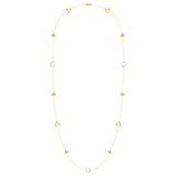 Avani Skyline Geometric Layered Diamond Necklace in 14K Yellow Gold Vermeil on Sterling Silver